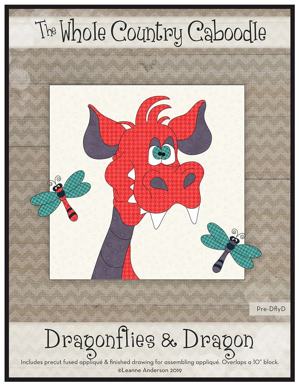 Dragonflies & Dragon Precut Fused Applique Pack - Linda's Electric Quilters