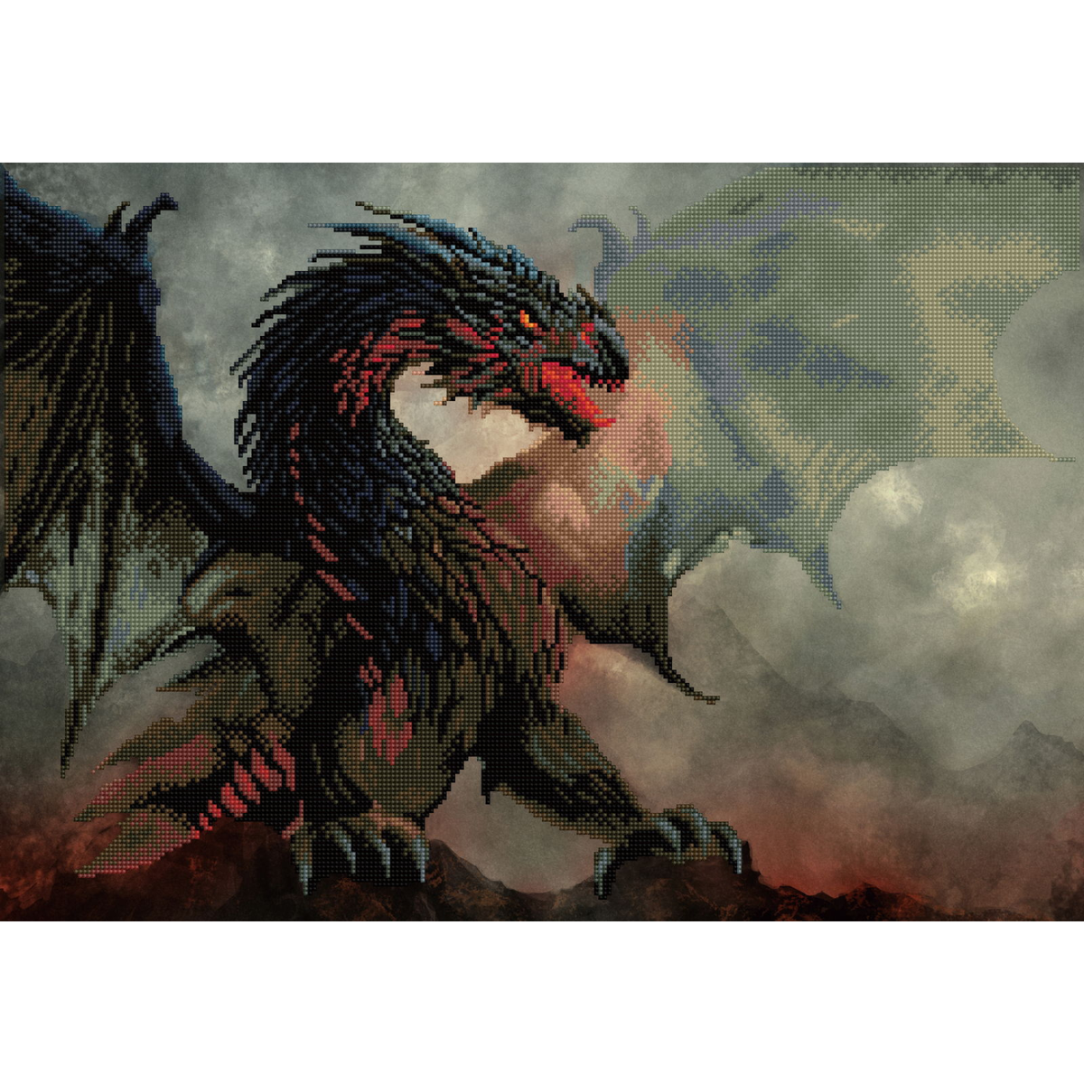 Diamond Dotz Dragon's Lair - 19.5" x 27.8"
