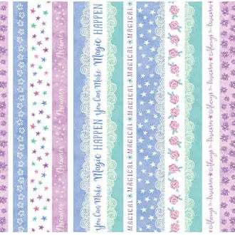 Dreamers - Stripe Panel (24"x44") The Fabric Company