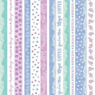 Dreamers - Stripe Panel (24"x44") The Fabric Company
