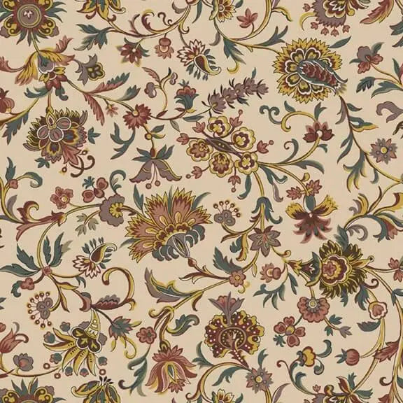 Dressmaker - Jacobean - Tan 44" / 45" Fabric Per Yard The Fabric Company