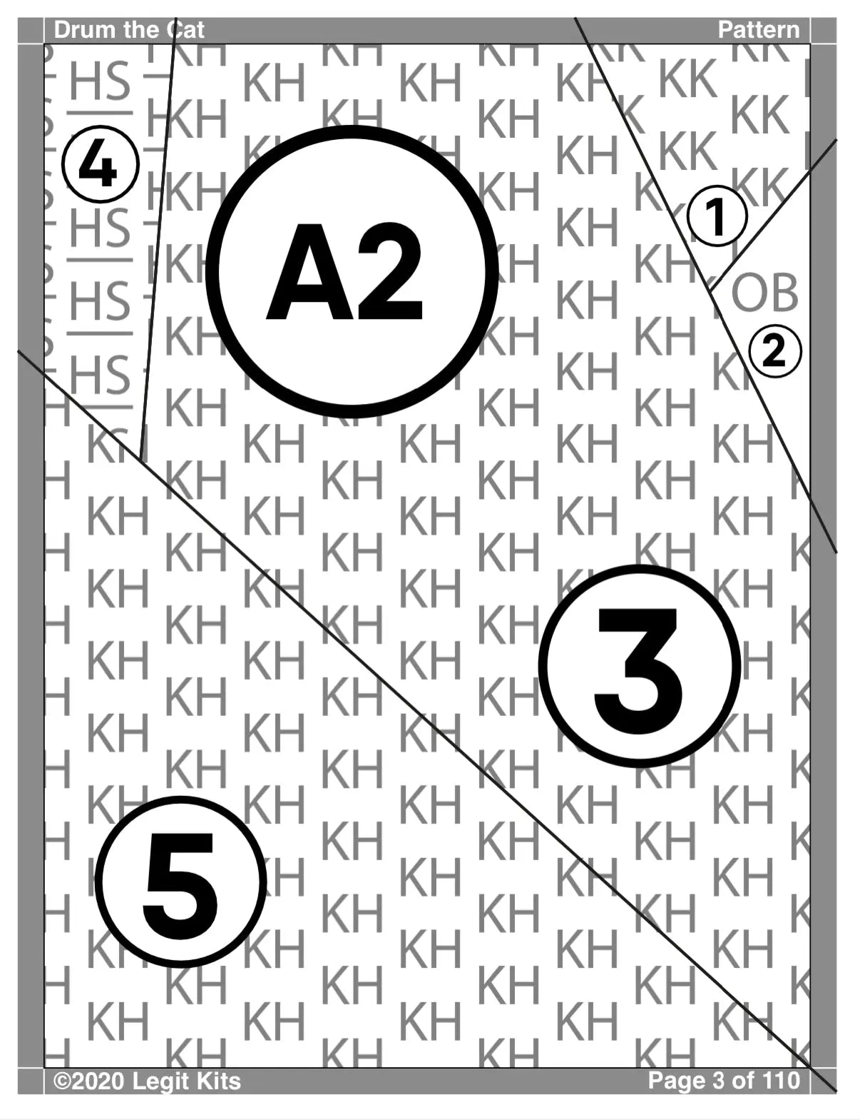 Drum the Cat Quilt Kit Legit Kits