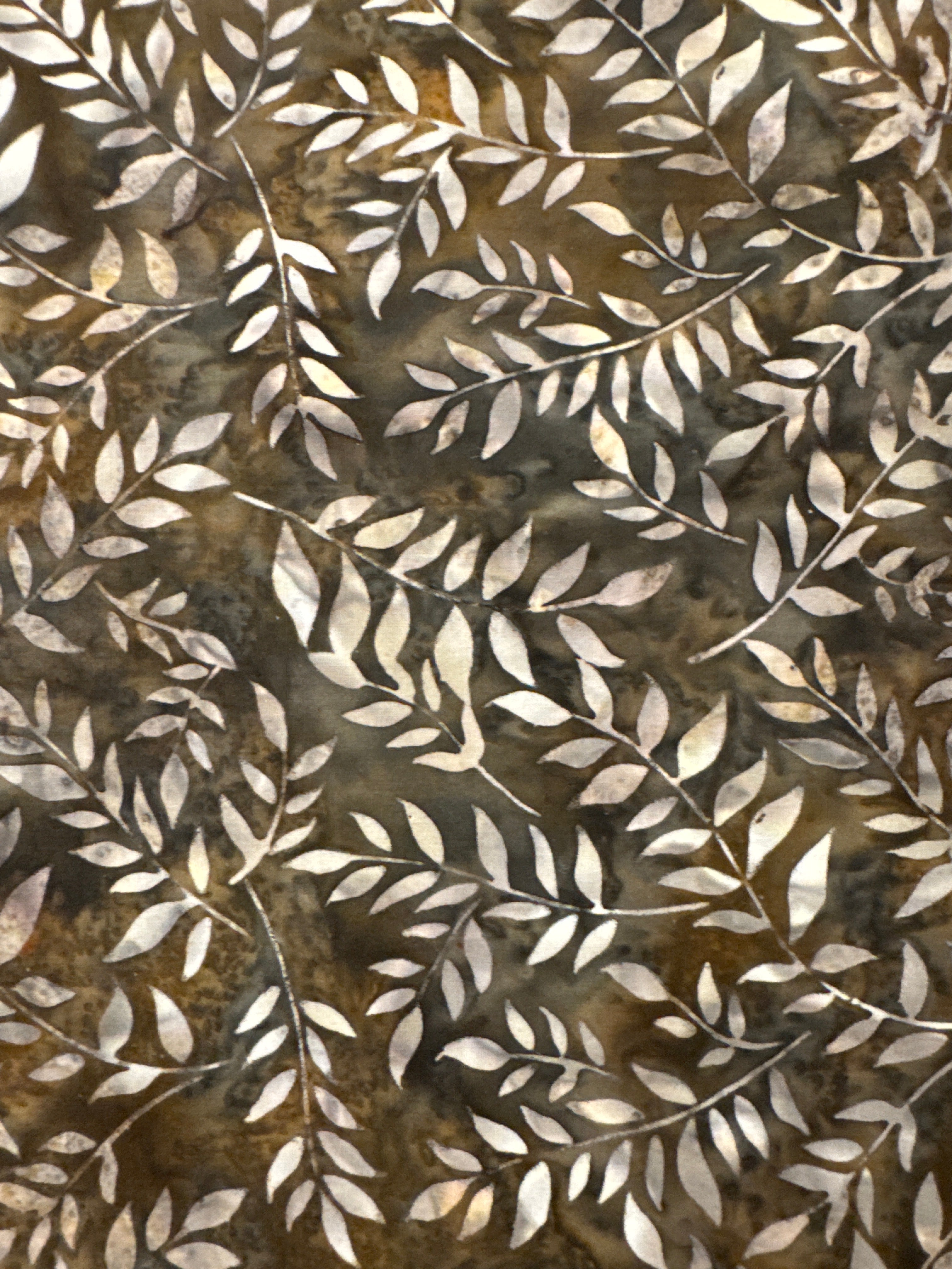 Small Leaves Gravel gray blender quilting fabric by Hoffman Fabrics