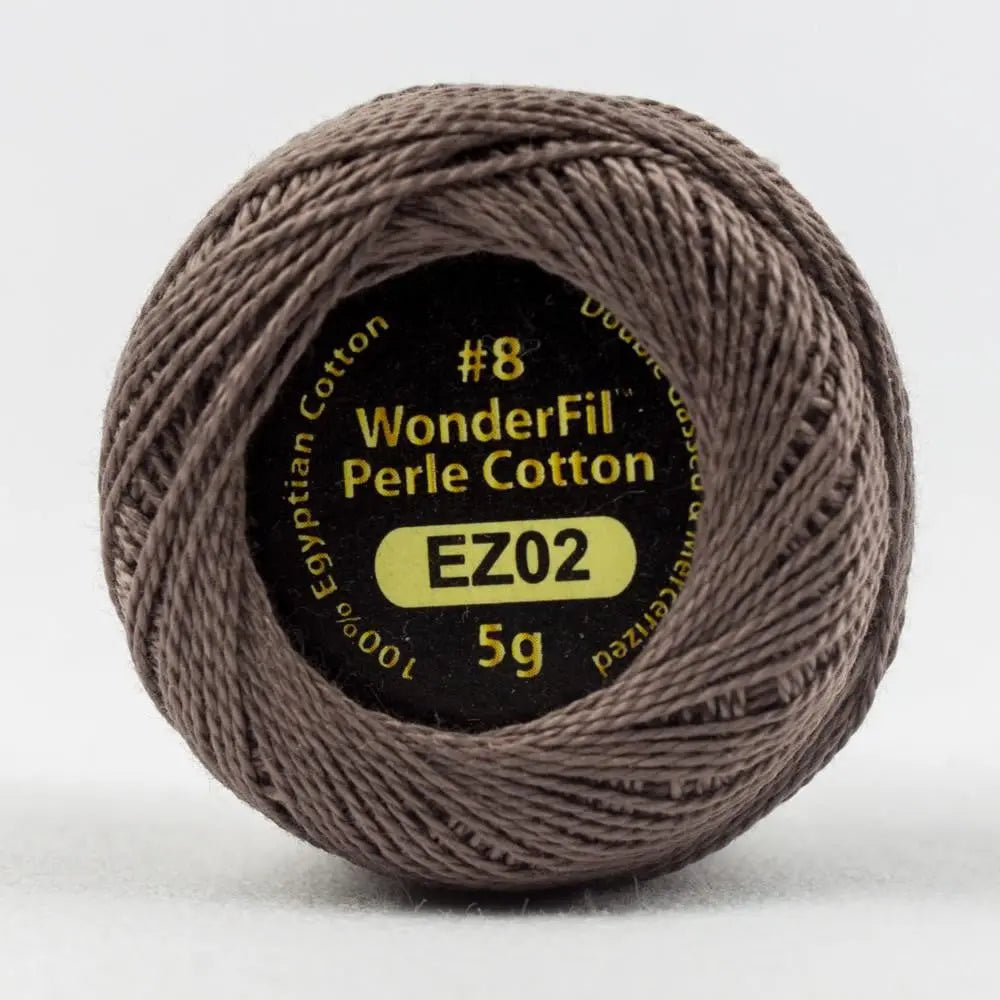 EL5G02 - Eleganza™ 8wt Egyptian Cotton Burnished Steel Thread WonderFil USA