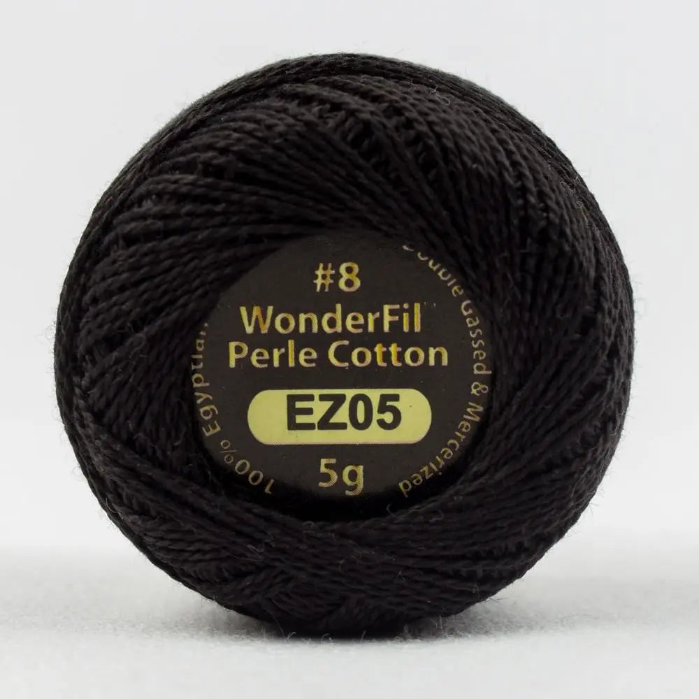 EL5G05 - Eleganza™ 8wt Egyptian Cotton Licorice Thread WonderFil USA
