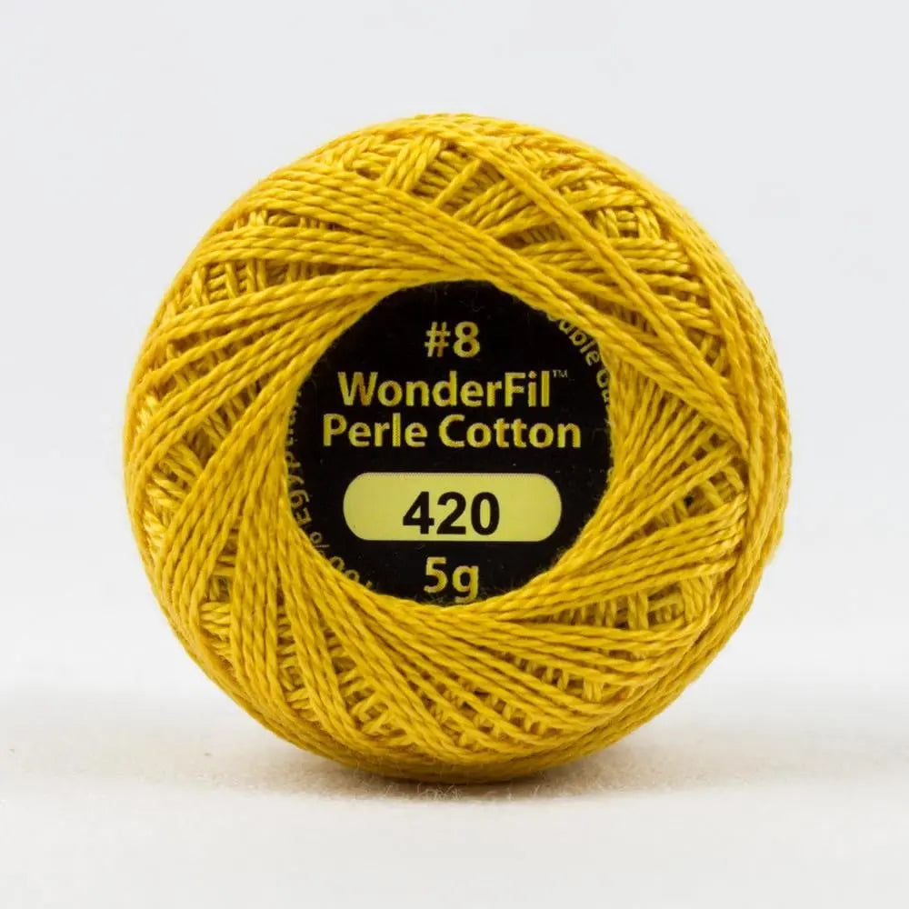 EL5G420 - Eleganza™ 8wt Egyptian Cotton Polished Amber Thread WonderFil USA