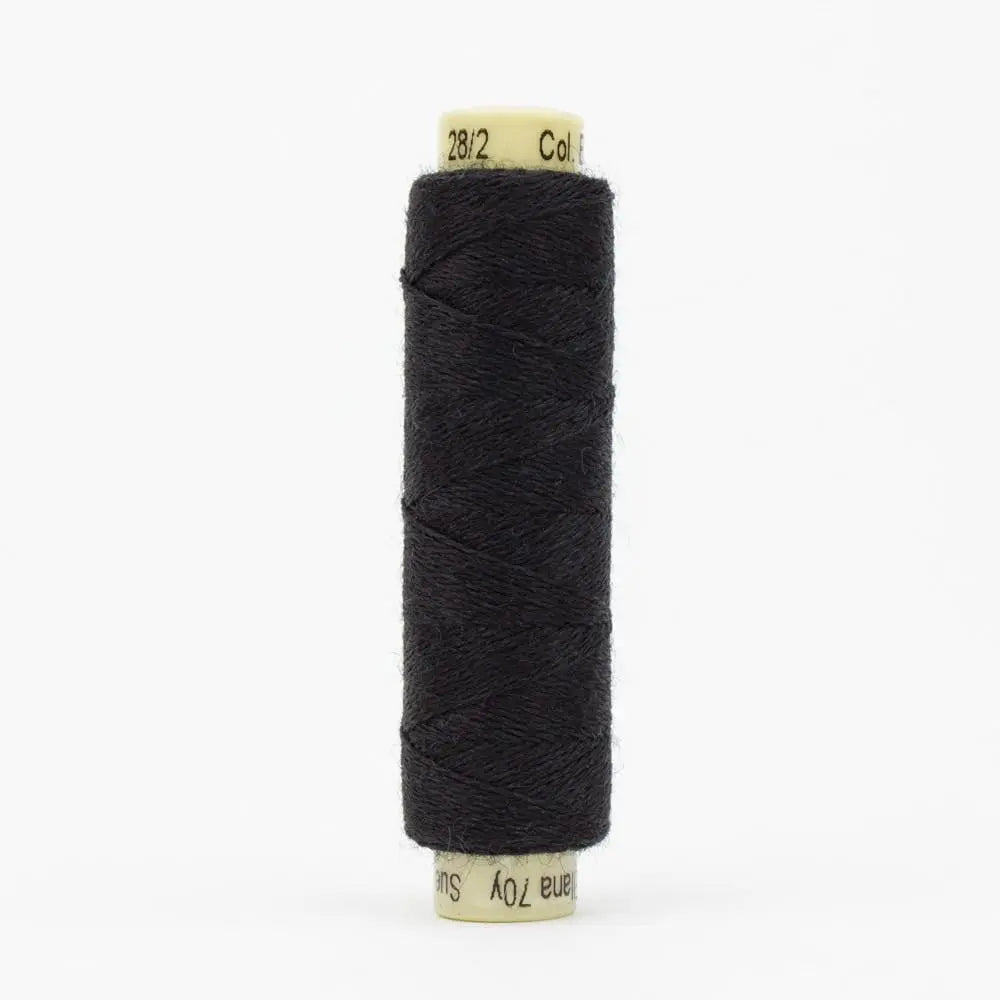 EN30 - Ellana™ 12wt Wool Acrylic Black Thread WonderFil USA