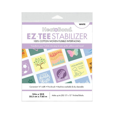 EZ-TEE Woven Fusible Stabilizer Pack (White), 14 in x 25 ft