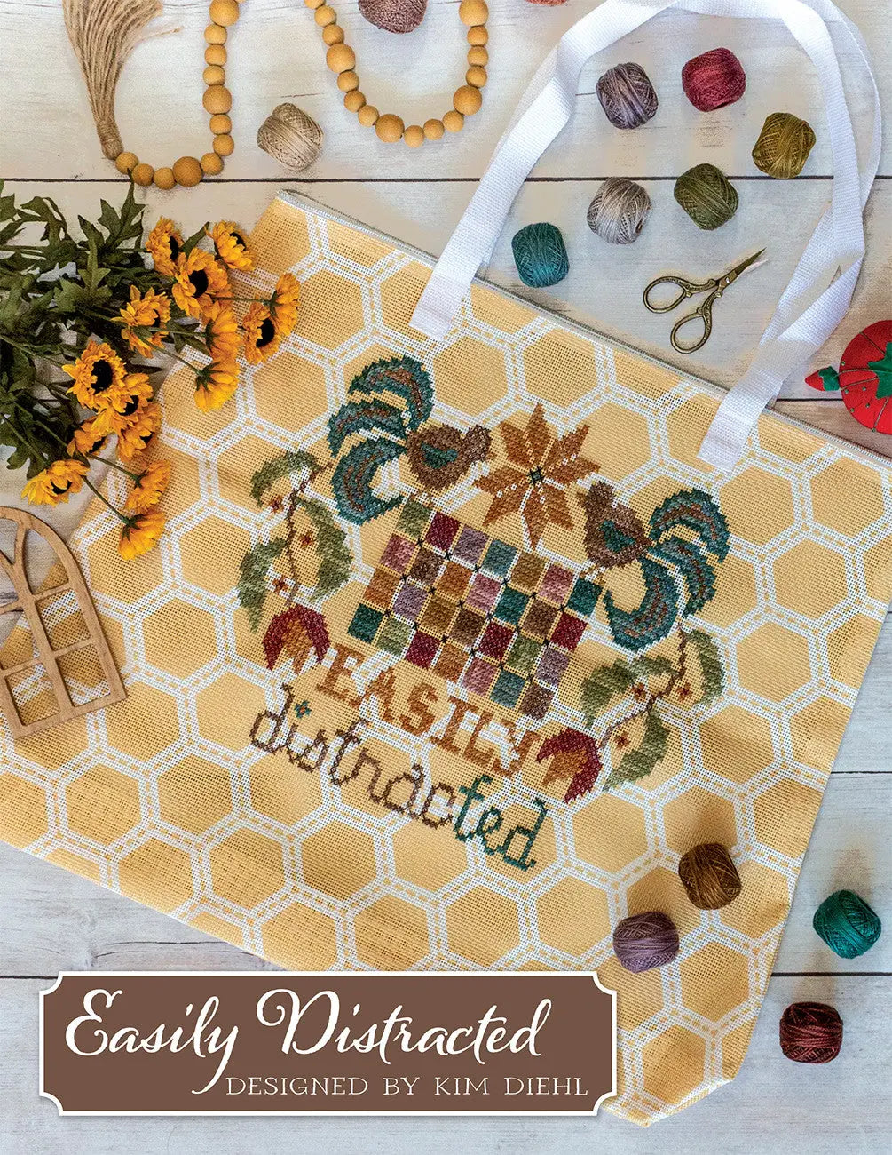 Easily Distracted Cross Stitch by Kim Deihl - Linda's Electric Quilters