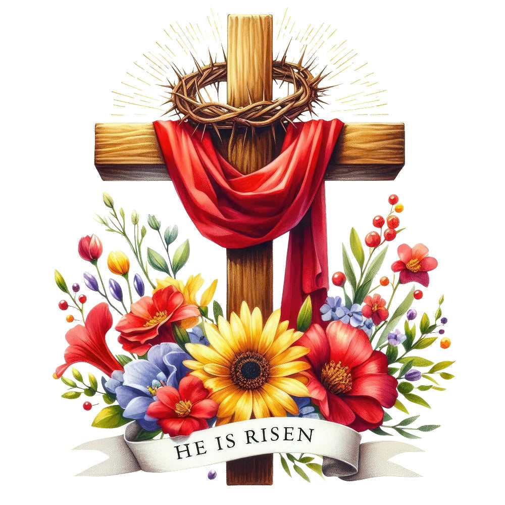 Easter Crosses Fabric Panel 10