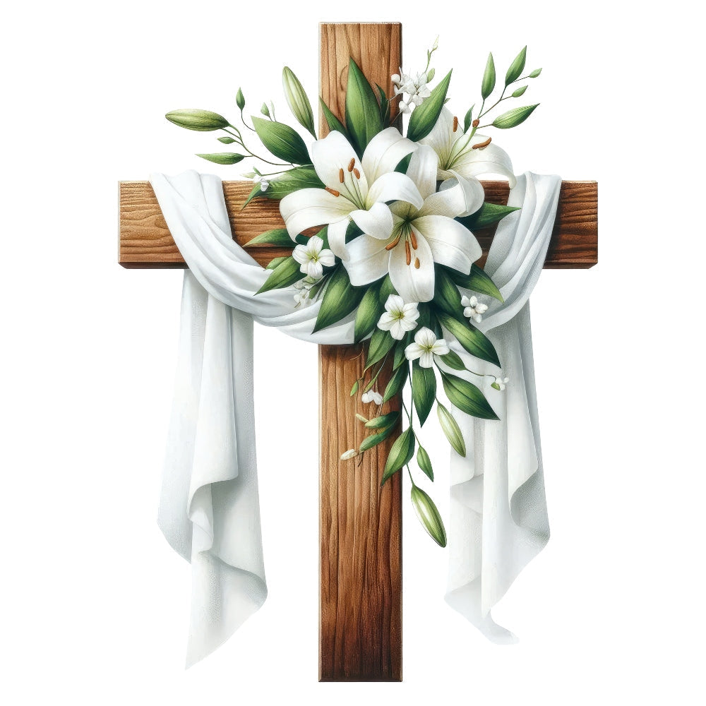Easter Crosses Fabric Panel 4 QuiltingFabricPanels