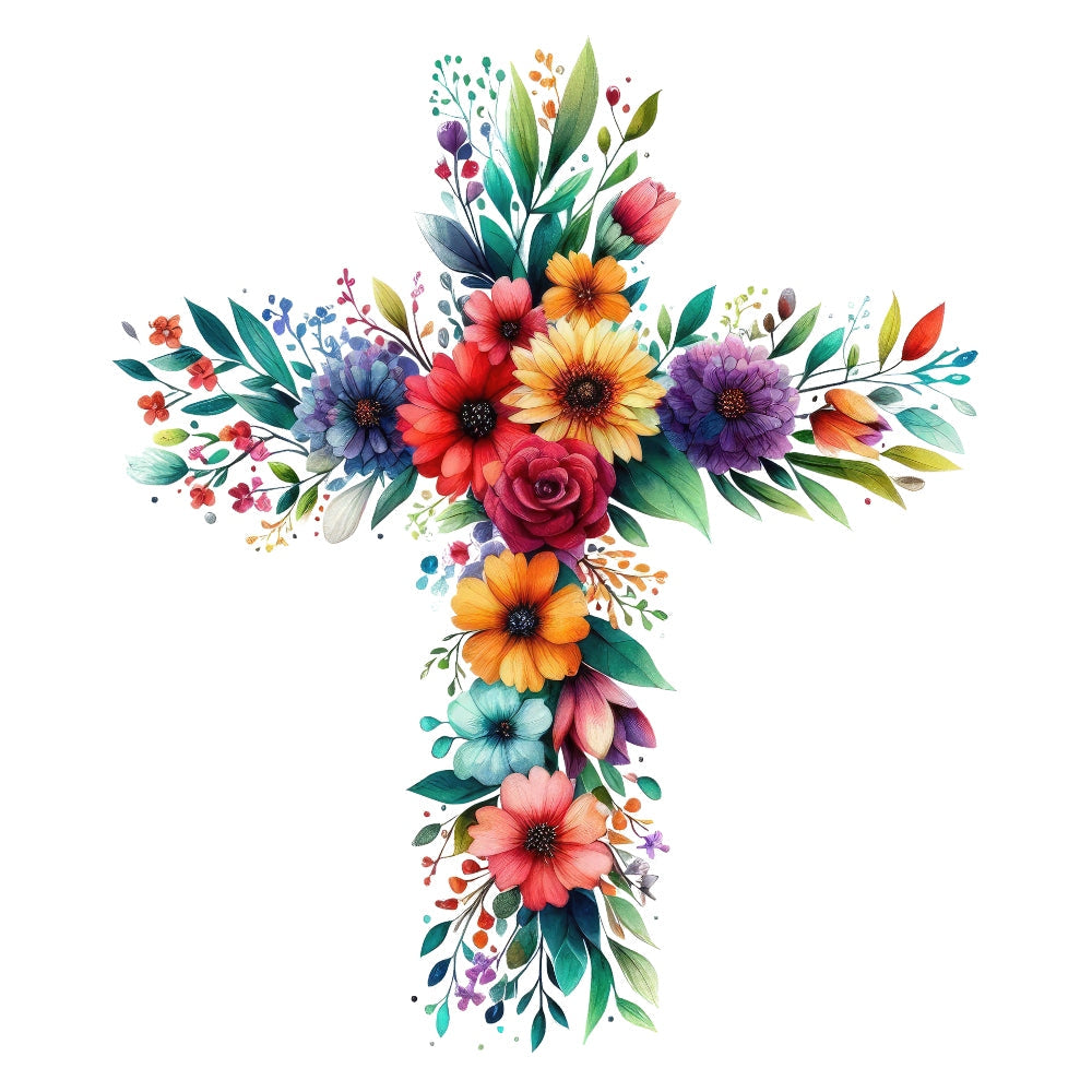 Easter Crosses Fabric Panel 6