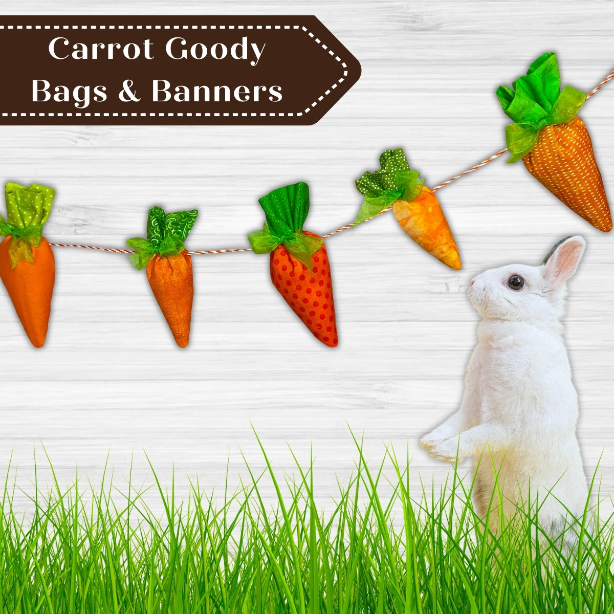 Easter Carrot Goody Bags & Banners In the Hoop Machine Embroidery Designs Pickle Pie Designs