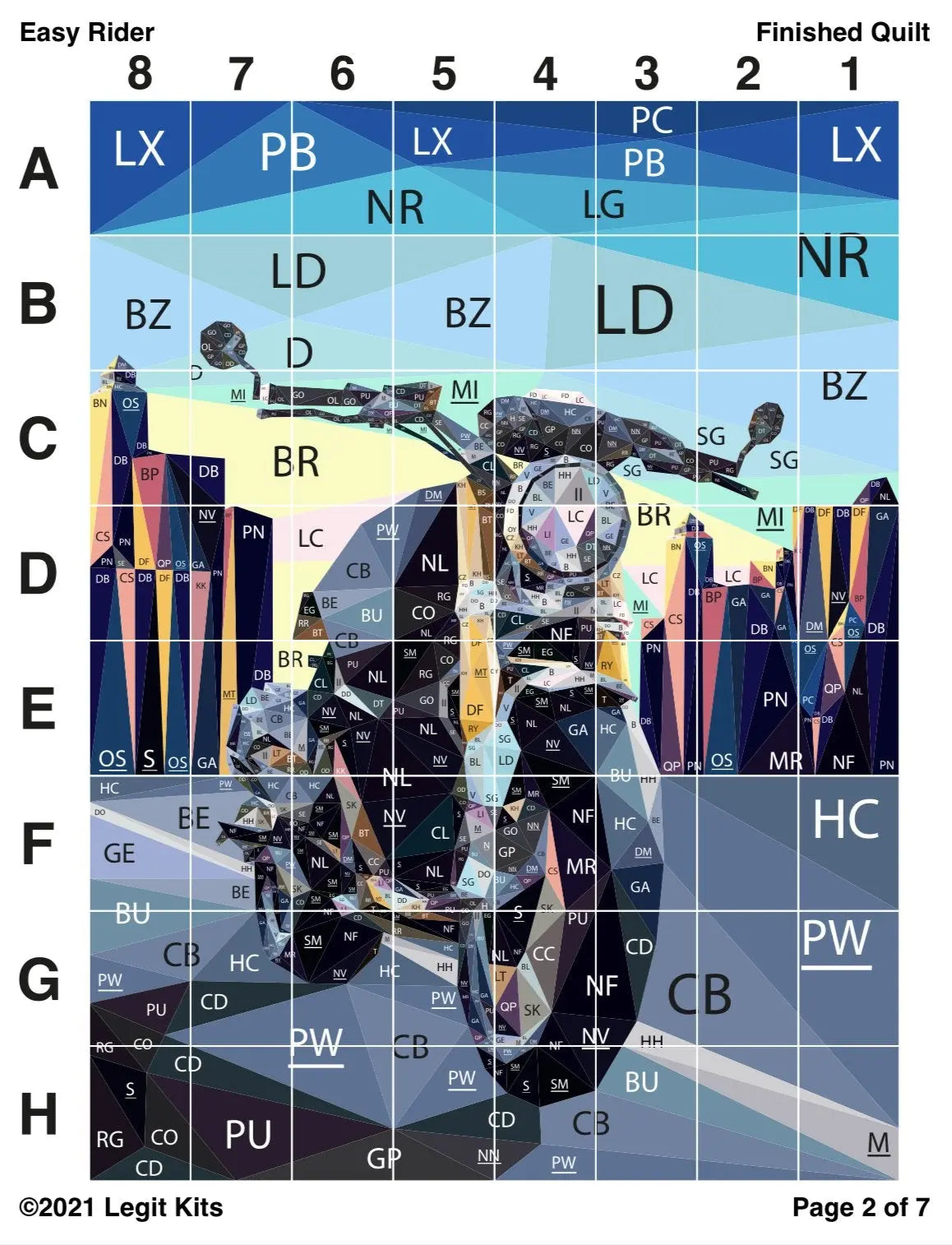 Easy Rider Pattern Legit Kits
