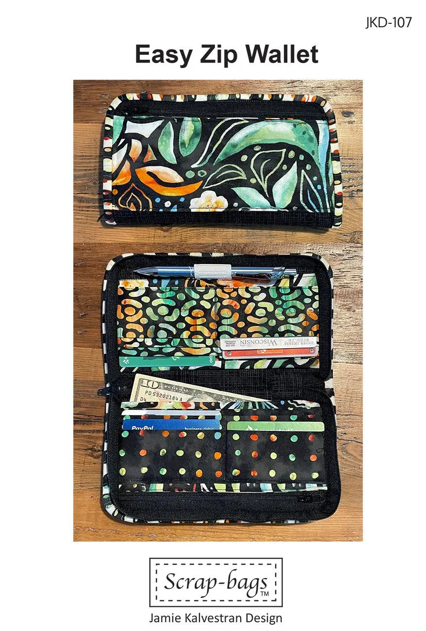 Easy Zip Wallet - Linda's Electric Quilters