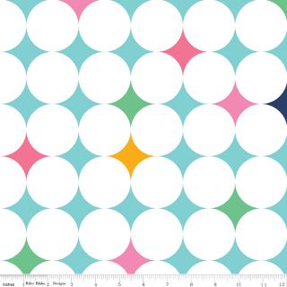 Riley Blake Effervescence aqua 108 inch 3 yard backing package