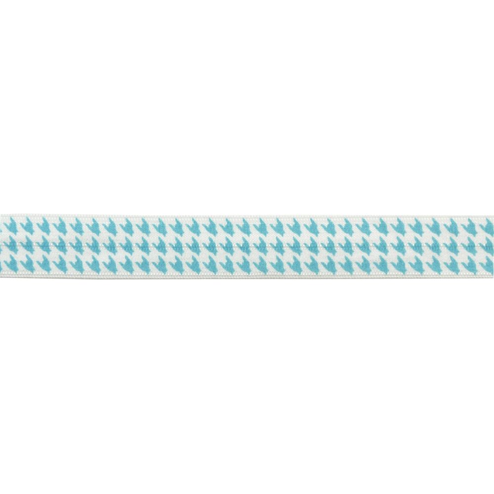 Elastic Banding-5/8" wide-Fold Over Elastic Hounds Tooth Pattern -BE-301-33