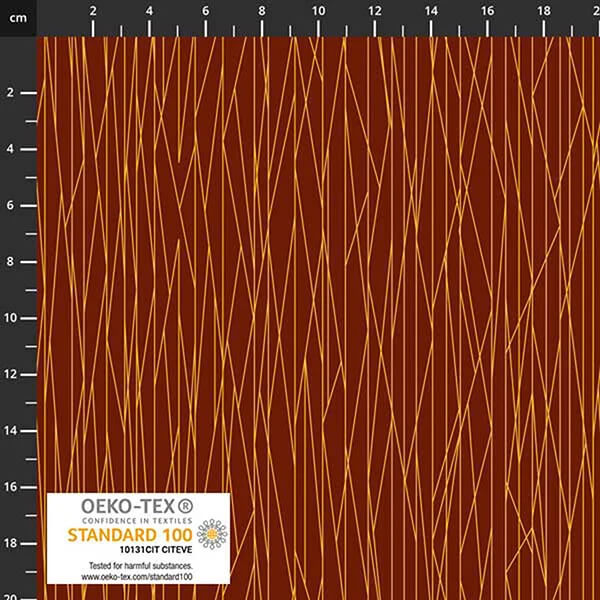 Electrify - Lines - Brown 44" / 45" Fabric Per Yard