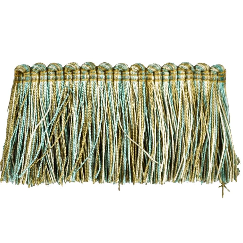 Elegance Collection - 2" Brush Fringe (25 Yard Roll) - BF-1480-33/16 Turquoise and Sable
