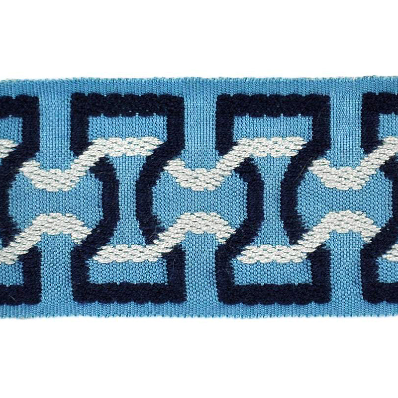 Elegance Collection - 2" width Braid (25 Yard Roll) - BR-7090-05/03 Navy and Light Blue