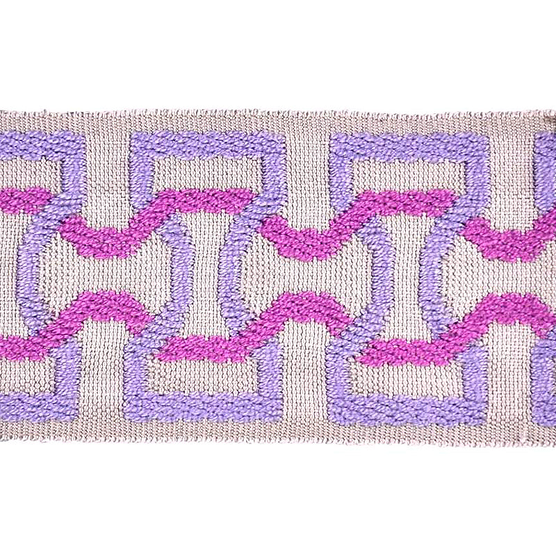 Elegance Collection - 2" width Braid (25 Yard Roll) - BR-7090-12/26 Lilac and Purple