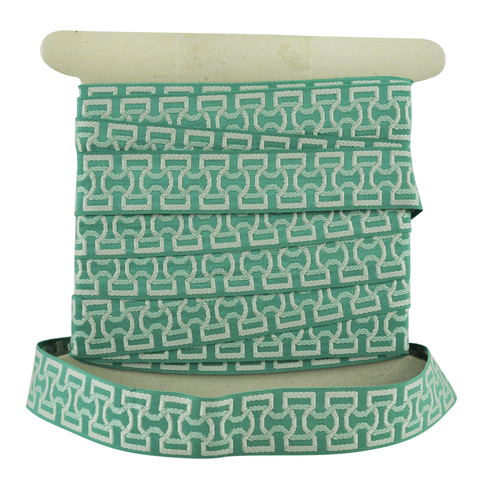 Elegance Collection - 2" width Braid (25 Yard Roll) - BR-7090-13/33 Turquoise and Mint