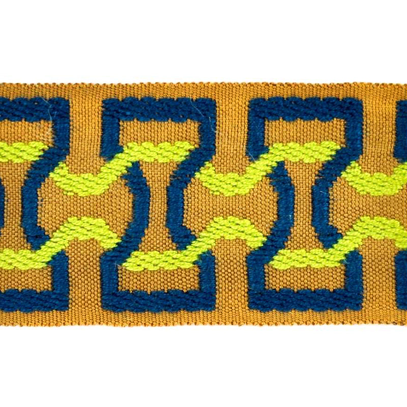 Elegance Collection - 2" width Braid (25 Yard Roll) - BR-7090-14/23 Mint and Teal