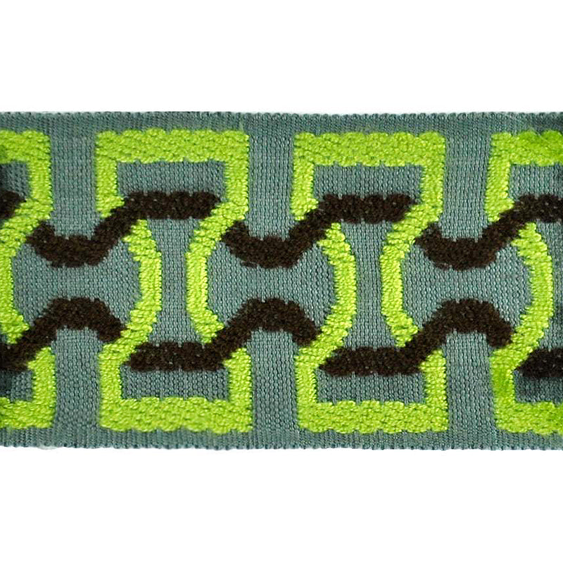 Elegance Collection - 2" width Braid (25 Yard Roll) - BR-7090-63/49 Moss and Brown