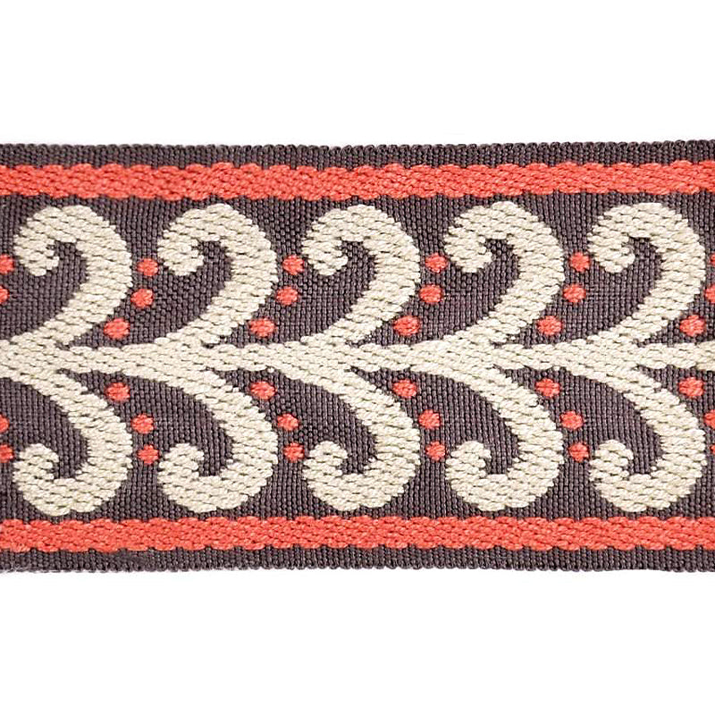 Elegance Collection - 2" width Braid (25 Yard Roll) - BR-7091-08/21 Fuchsia and Silver