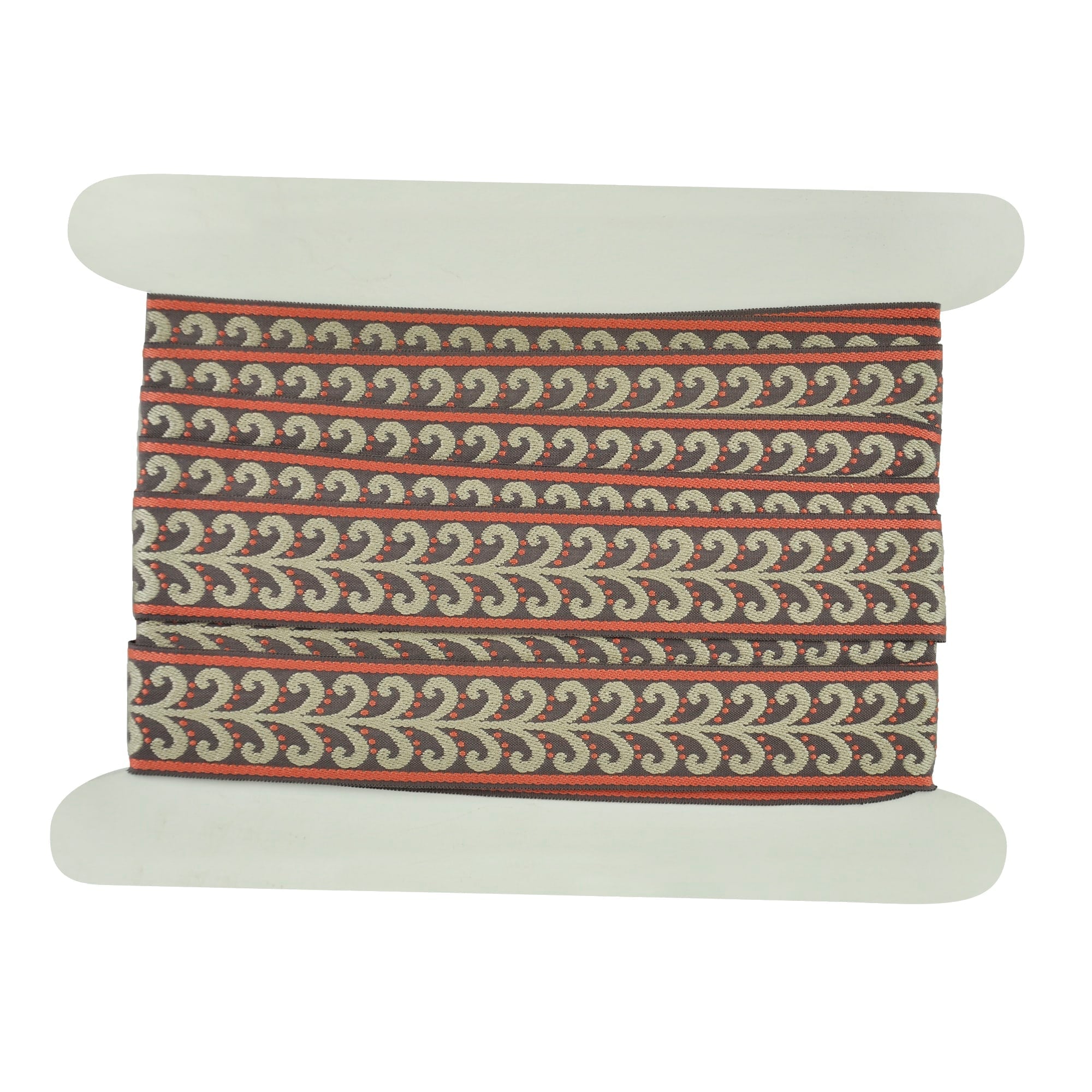 Elegance Collection - 2" width Braid (25 Yard Roll) - BR-7091-08/21 Fuchsia and Silver