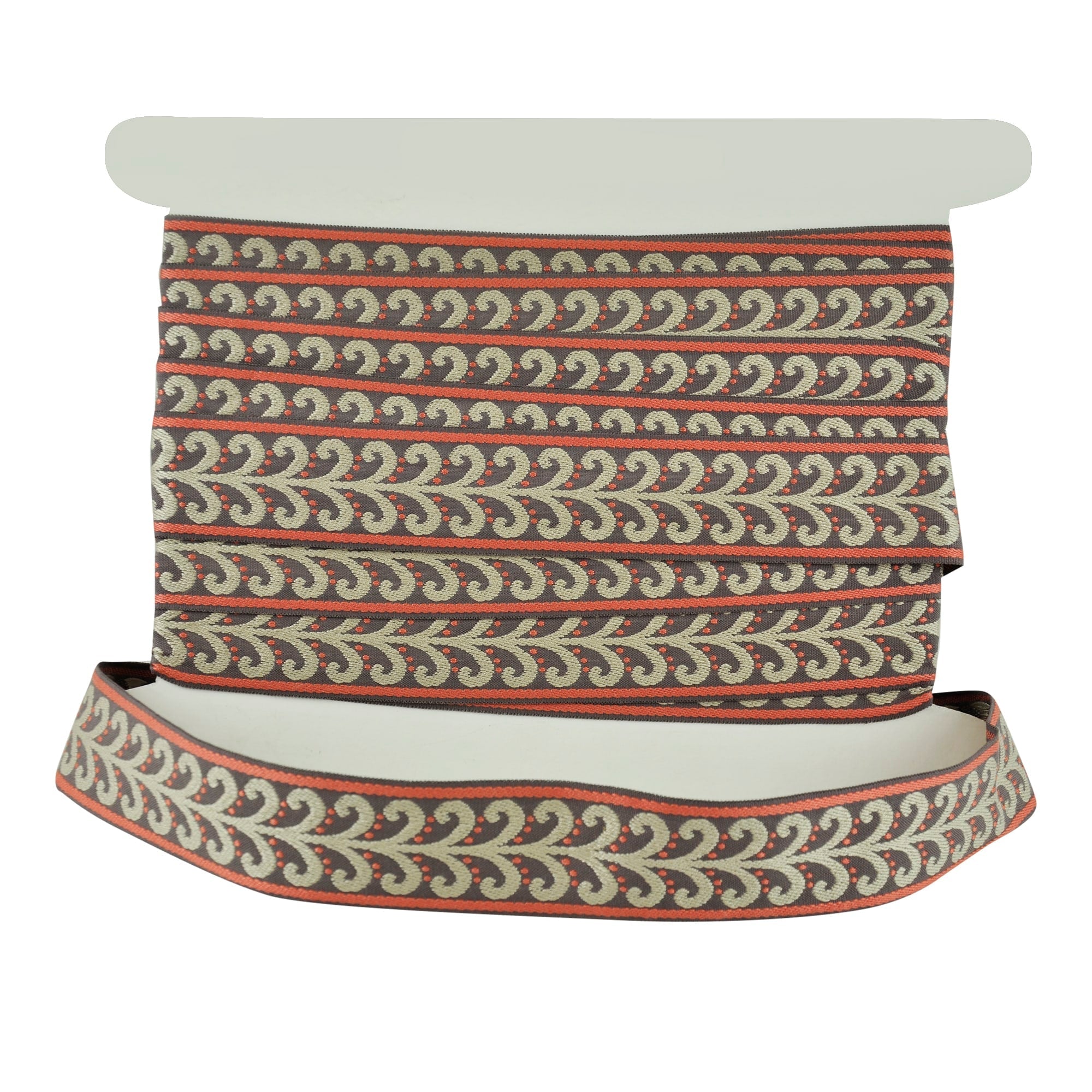 Elegance Collection - 2" width Braid (25 Yard Roll) - BR-7091-08/21 Fuchsia and Silver