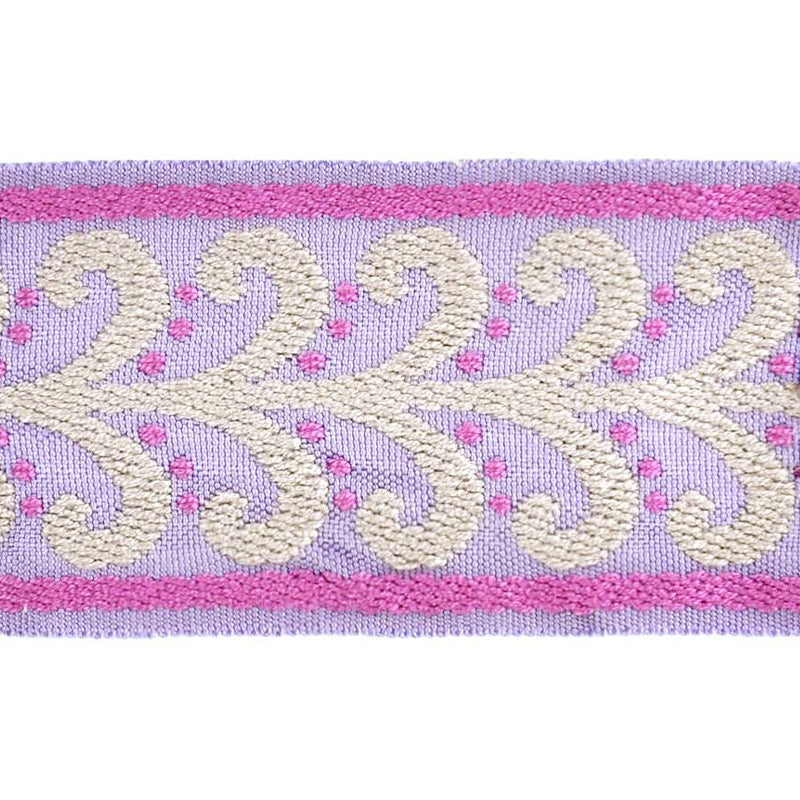 Elegance Collection - 2" width Braid (25 Yard Roll) - BR-7091-12/26 Lilac and Purple