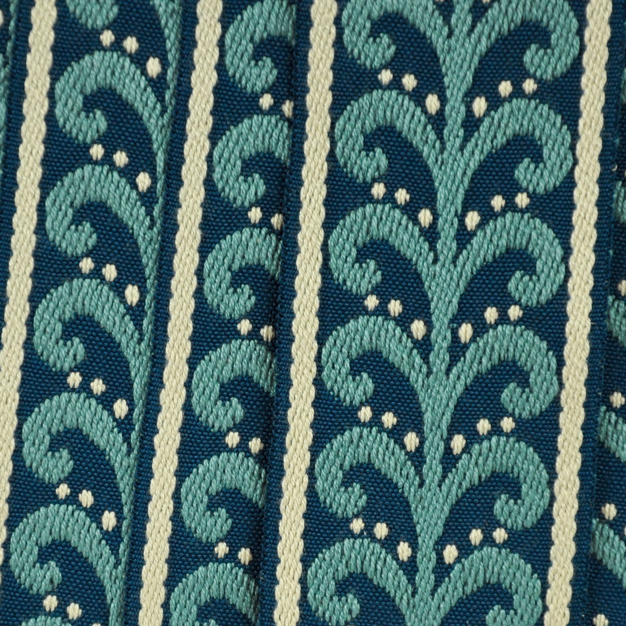 Elegance Collection - 2" width Braid (25 Yard Roll) - BR-7091-23/33 Royal Blue and Turquoise