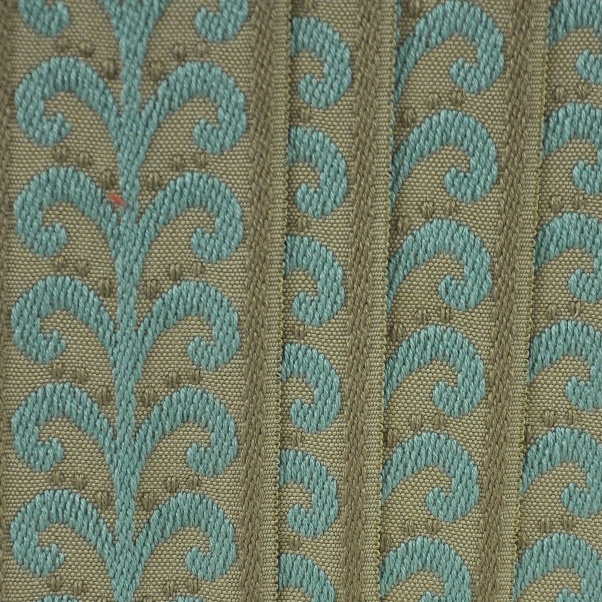 Elegance Collection - 2" width Braid (25 Yard Roll) - BR-7091-33/16 Turquoise and Sable