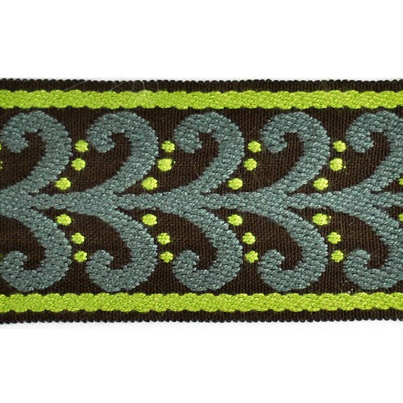 Elegance Collection - 2" width Braid (25 Yard Roll) - BR-7091-63/49 Moss and Brown