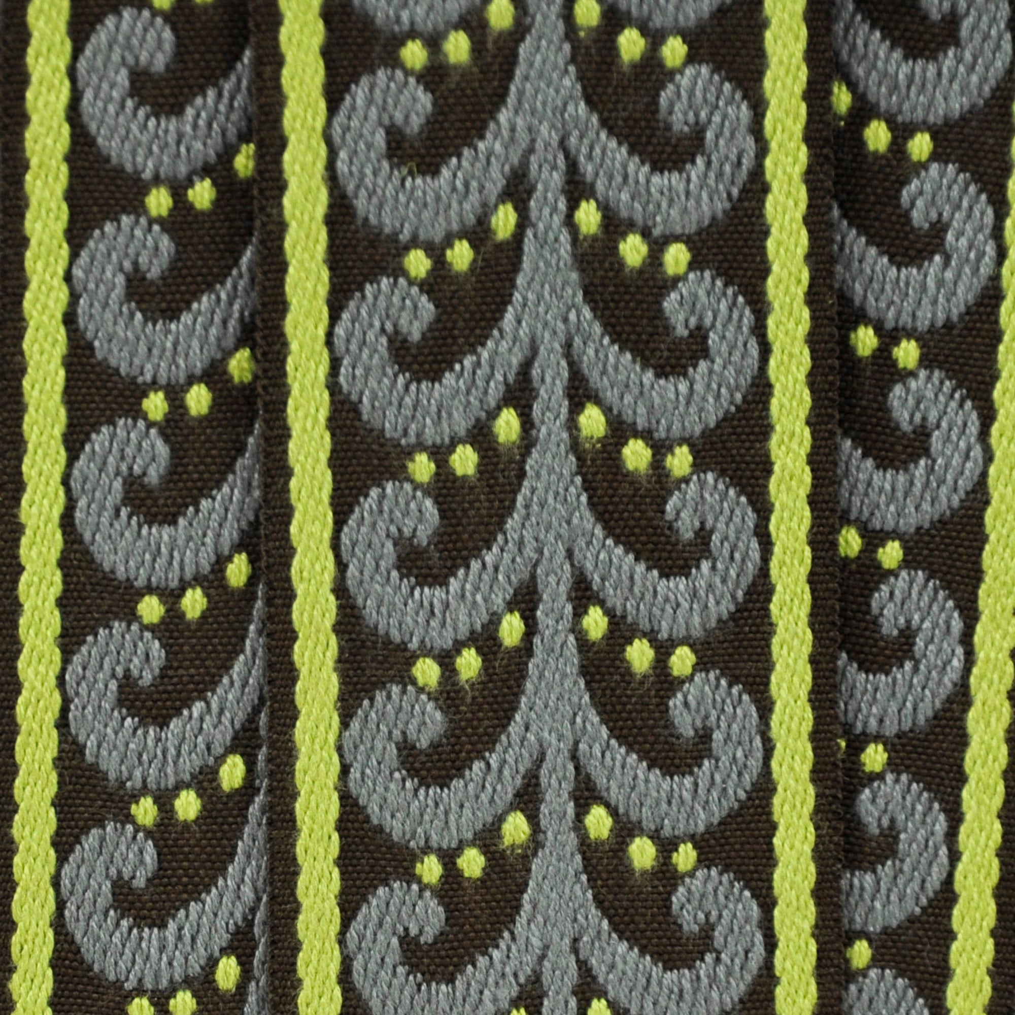 Elegance Collection - 2" width Braid (25 Yard Roll) - BR-7091-63/49 Moss and Brown