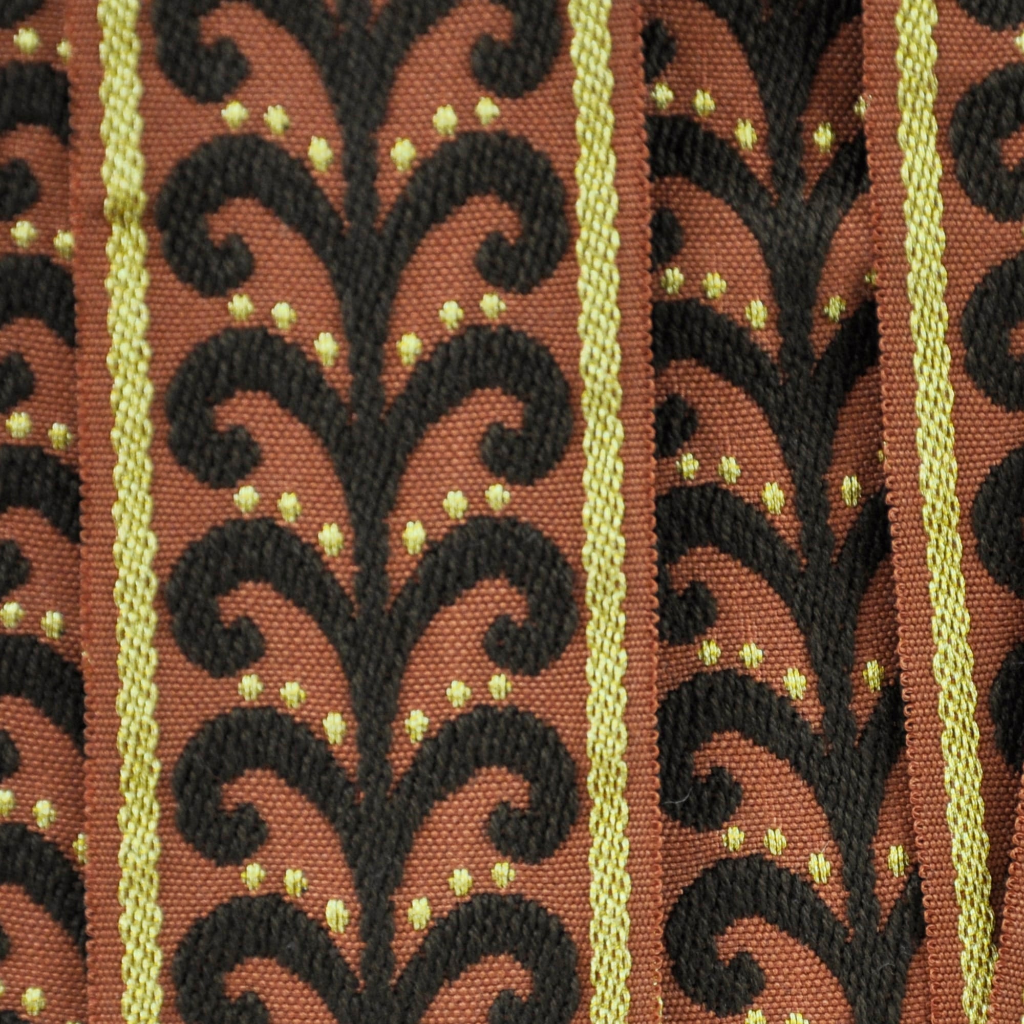 Elegance Collection - 2" width Braid (25 Yard Roll) - BR-7091-66/10 Rust and Brown