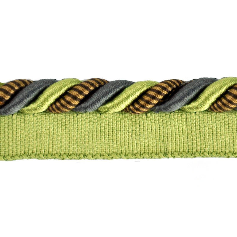 Elegance Collection - 3/8" CORD WITH LIP (50 Yard Roll) - BC-1023-63/49 Moss and Brown