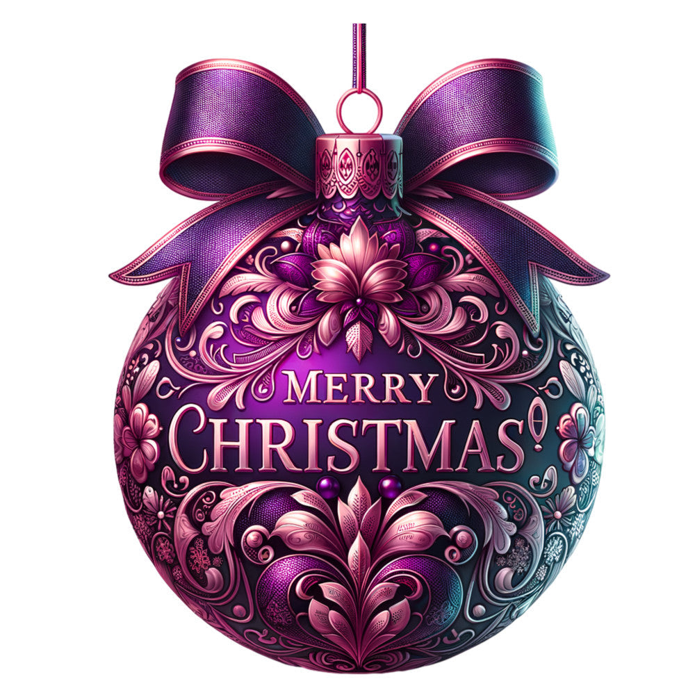 Elegant Christmas Ball Ornaments Fabric Panel 1 QuiltingFabricPanels