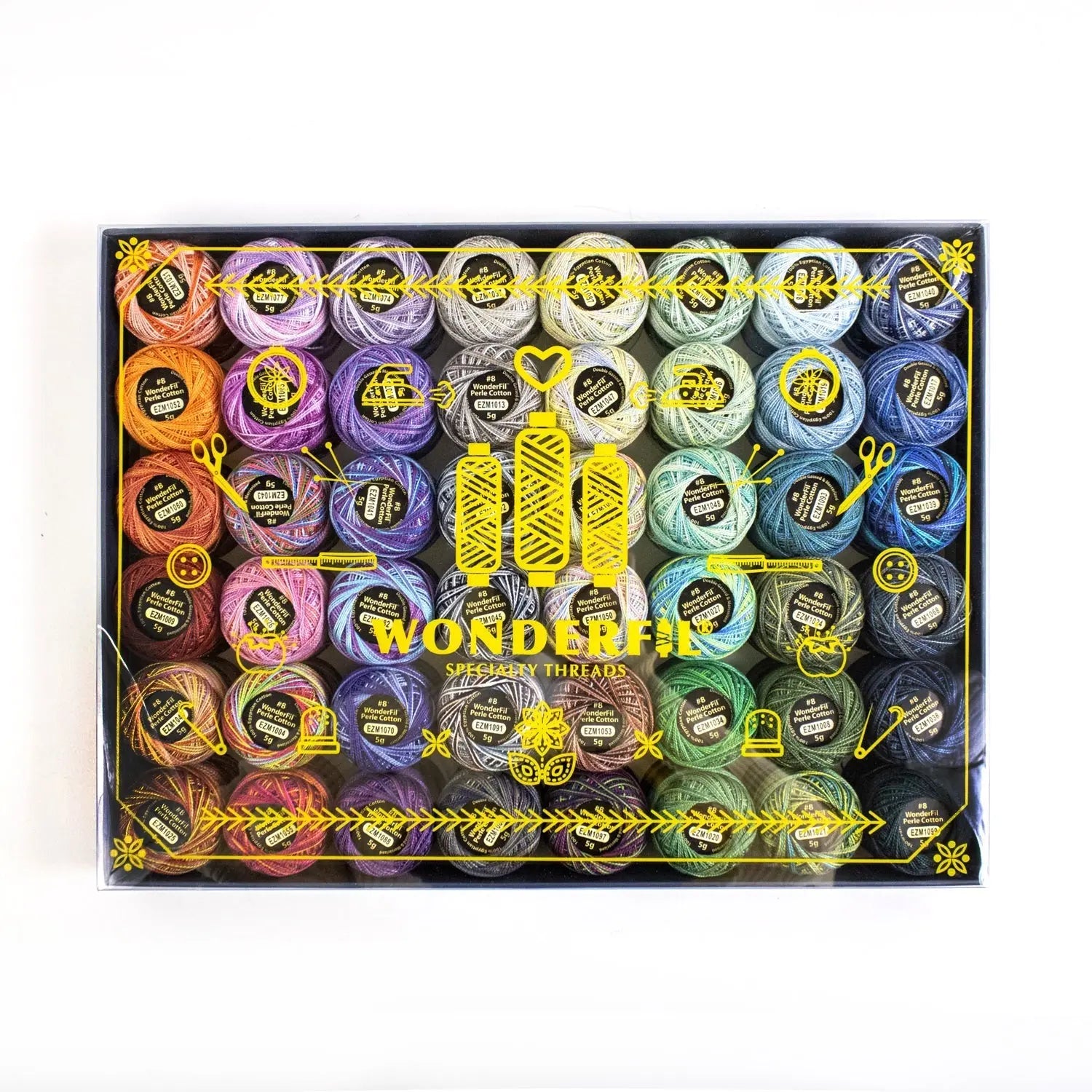 Eleganza™ 8wt Egyptian Cotton Thread: Collector Set (Variegated Colours) WonderFil USA