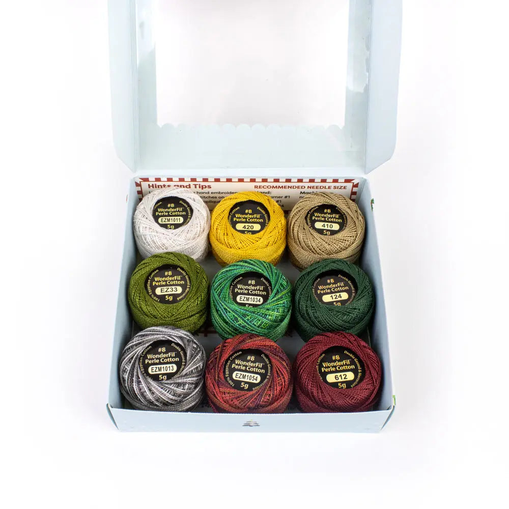 Eleganza™️ 8wt Perle Cotton Holiday Pack WonderFil USA
