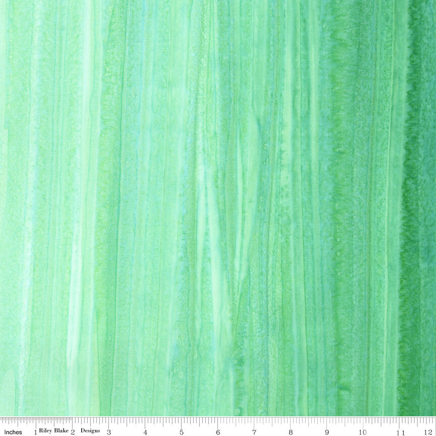 Elementals Batiks Color Fade Ombre Limewash hand-dyed batik quilting fabric by Riley Blake Designs, green ombre cotton batik, sold by the yard