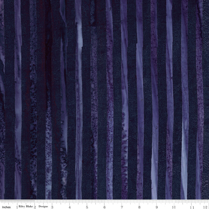 Elementals Batiks Get in Line Masquerade hand-dyed batik quilting fabric by Riley Blake Designs, linear cotton batik, sold by the yard