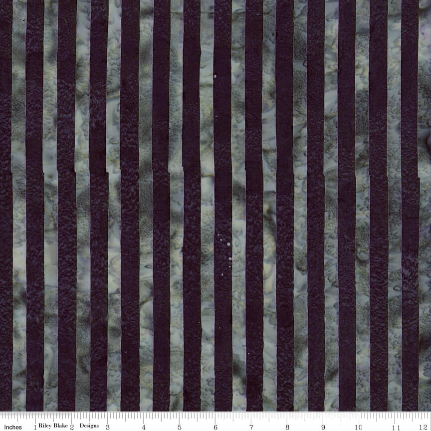 Elementals Batiks - Get in Line - Stormy Seas 44"/45" Fabric Per Yard