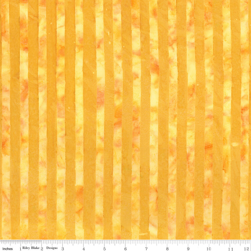 Riley Blake Elementals Batiks Get in Line sunshine hand-dyed batik by the yard