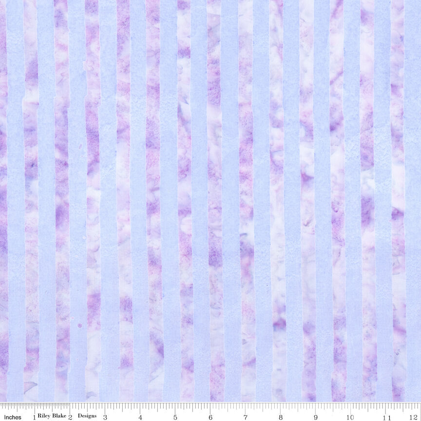 Riley Blake Elementals Batiks Get in Line wisteria skye hand-dyed batik by the yard