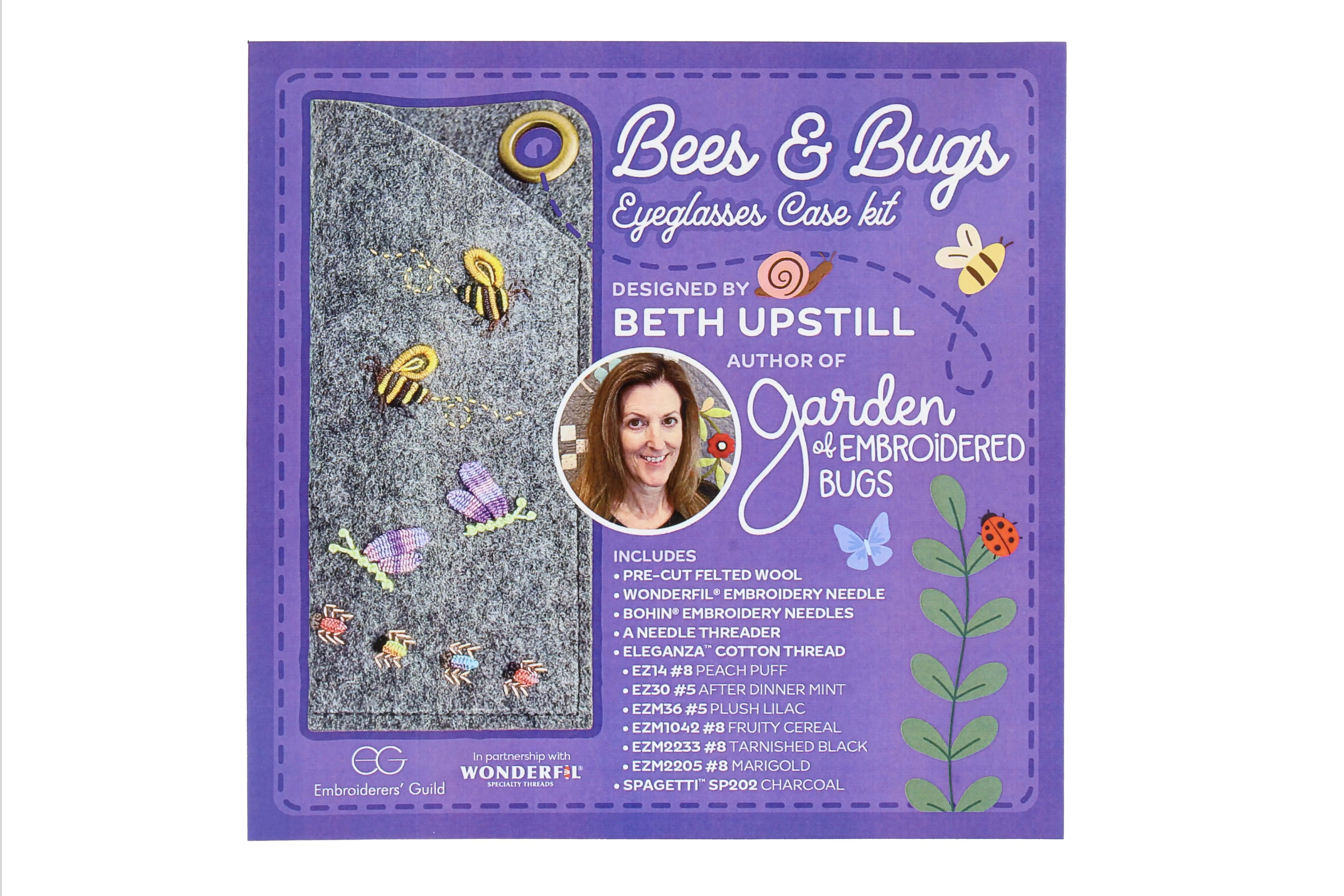 Embroidered Bugs with Beth Upstill Workshop Kit WonderFil USA