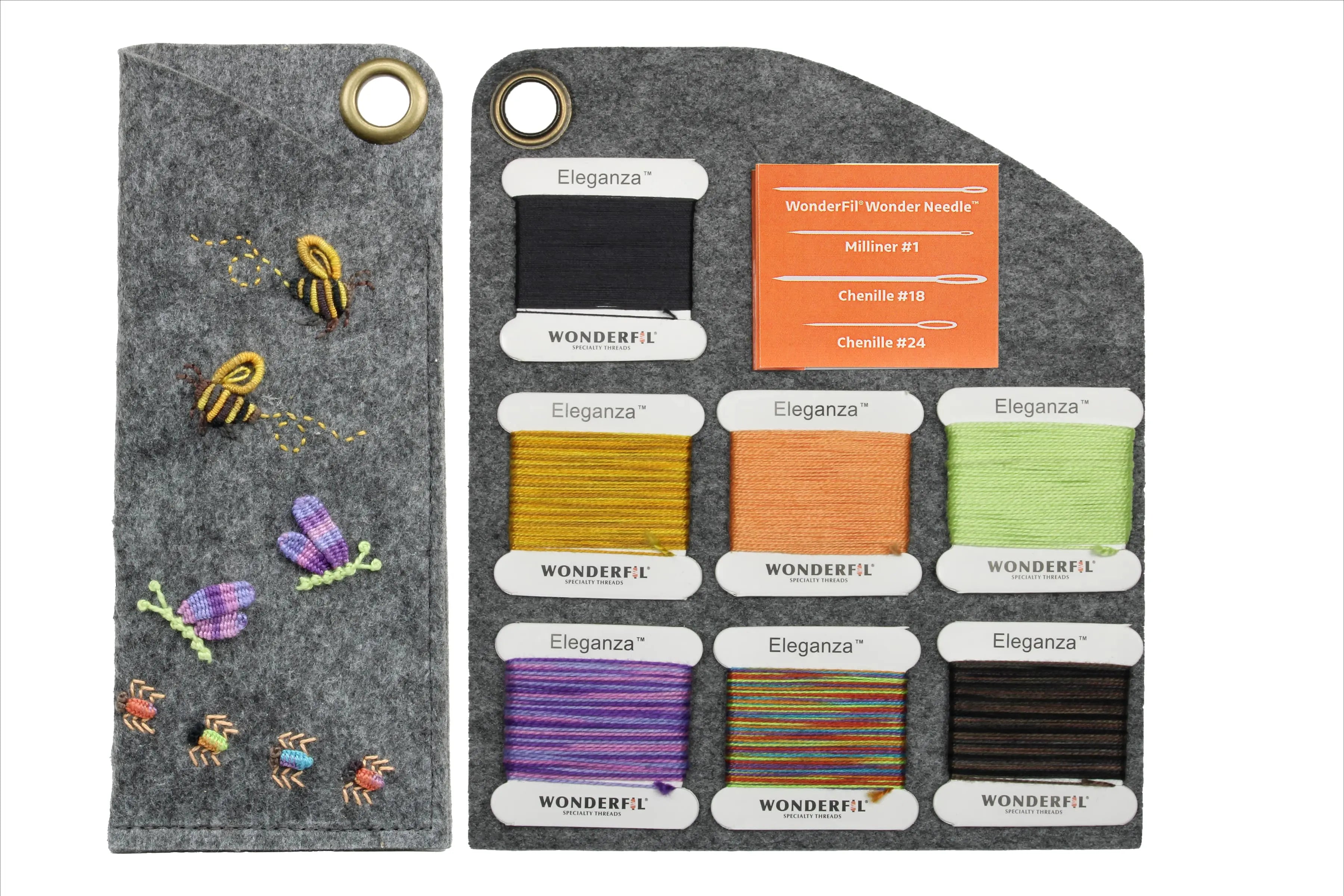 Embroidered Bugs with Beth Upstill Workshop Kit WonderFil USA