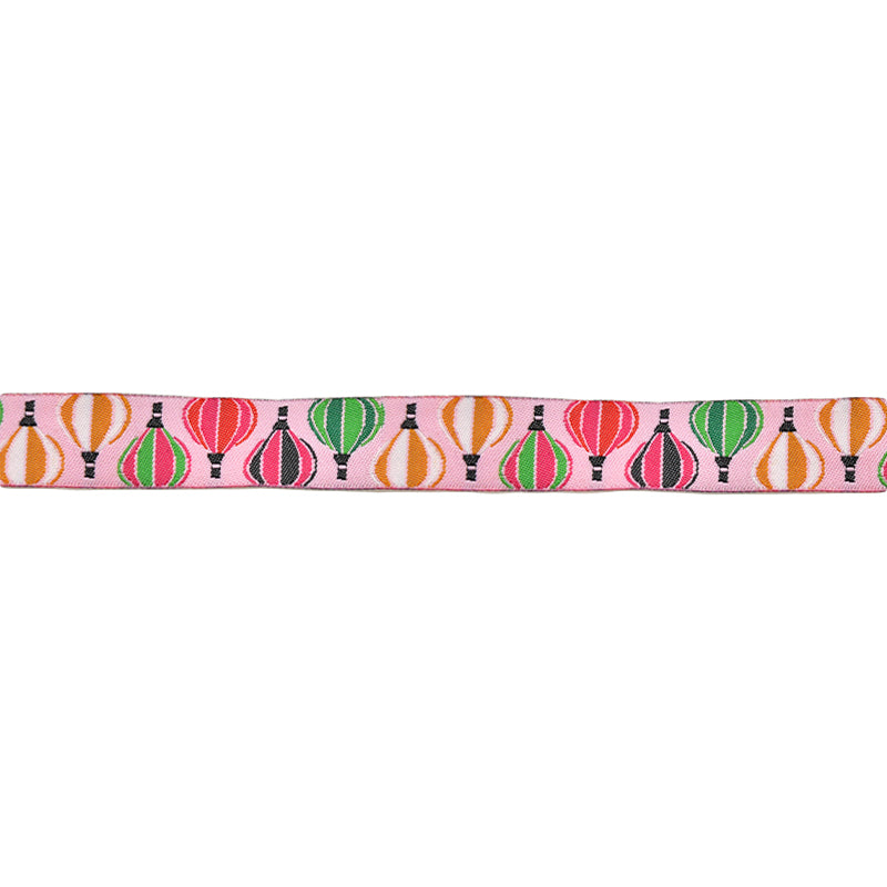 Embroidered Ribbon Tape - 5/8" Width (25 Yard Roll) - BR-7659 Hot Air Balloon