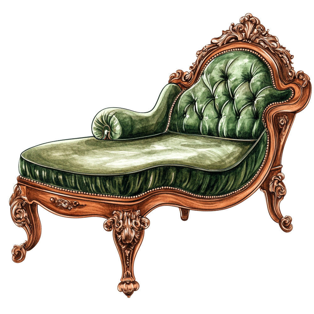 Emerald Victorian Lady Fabric Panel 6